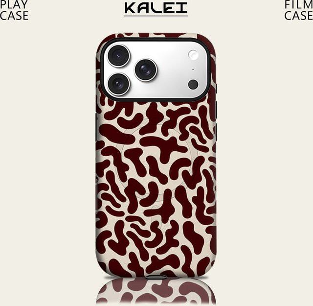 Robuste Handyhülle mit Kuh-Druckmuster von Potdemiel für iPhone 17 16 15 14 13 Pro Max Plus, magnetisch, mehrfarbig - Bild 1