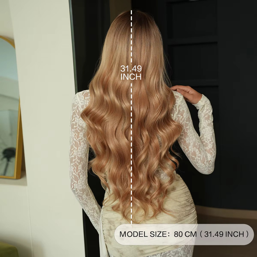 7JHH WIGS Perücke, lang, gewellt, Champagner, Damen - Bild 3