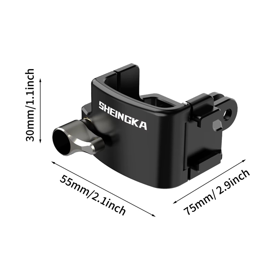 DJI Osmo Pocket 3 Aluminium Schutzrahmen mit Schnellspanner Halterung in Schwarz - Bild 7