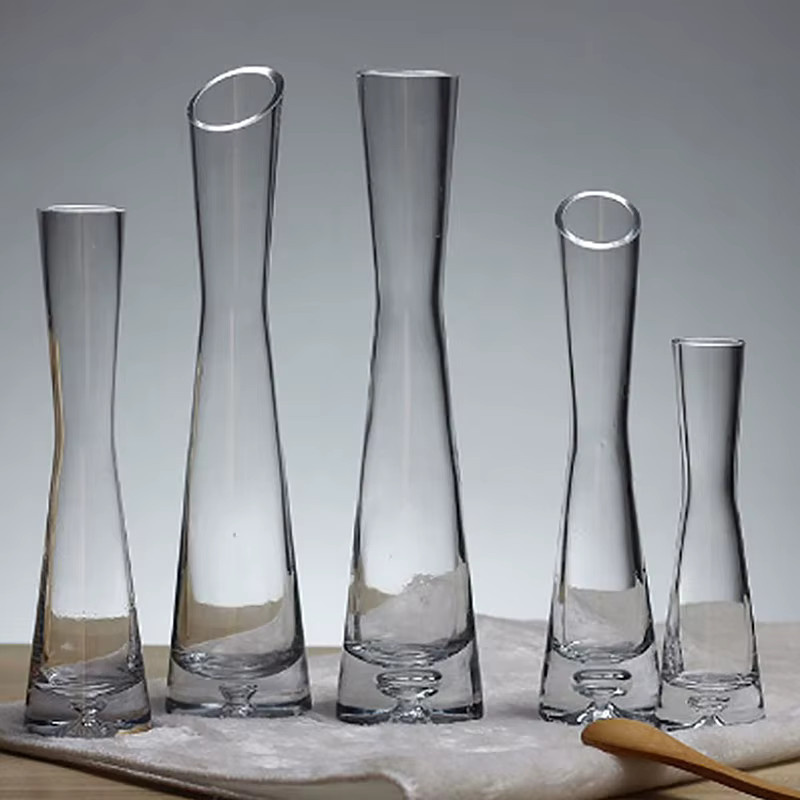 Transparente Glas Blumenvase für Hydroponik und Dekoration, runde Tischvase für Wohnkultur und Hochzeiten - Bild 4