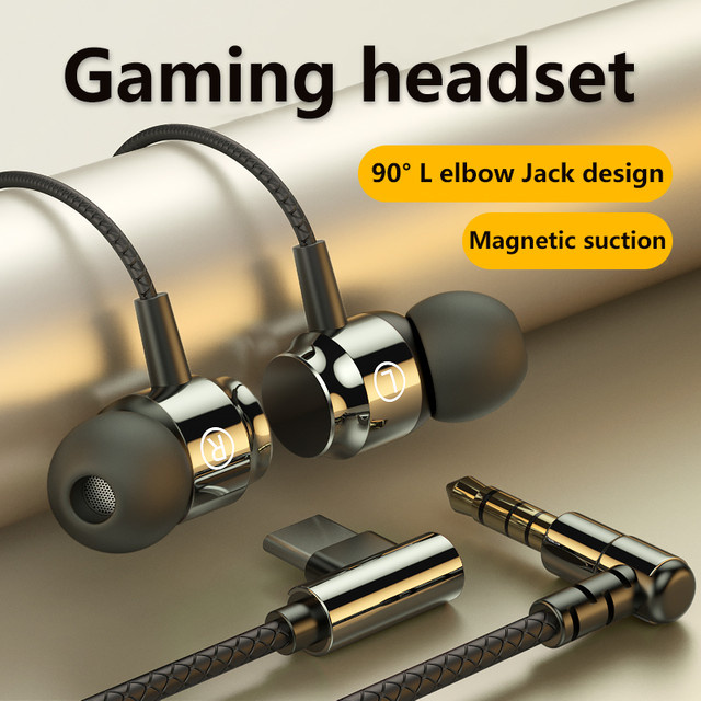EARDECO In-Ear Kopfhörer mit Kabel und Mikrofon, Sport-Headset mit 3,5 mm Klinkenanschluss, Schwarz - Bild 1