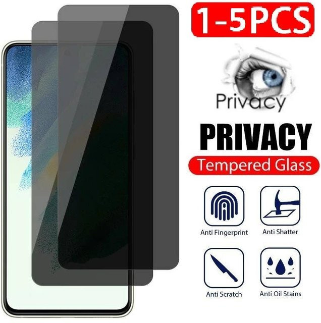 Sichtschutz Panzerglas Anti-Spion für Xiaomi Mi 10i 10 Lite Zoom 9i 9t K40 9C NFC Note 9 Pro Max 5G, transparent - Bild 1