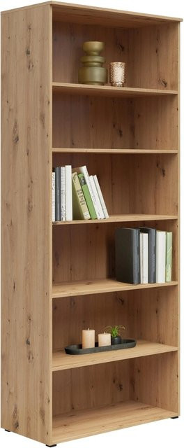 Mömax Regal Multistauraum Eiche Artisan in Braun und Beige mit verstellbaren Regalböden, H: 195,0 cm, B: 40,0 cm, T: 5,0 cm - Bild 1
