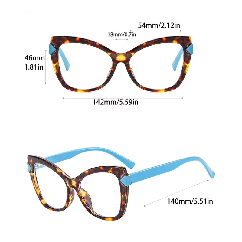 GM LUMIAS Cat-Eye Korrektionsbrille, Damen, Vollrand, transparent, Blaulichtfilter - Bild 3
