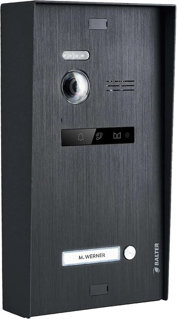 Balter EVO-HD Aufputz Montage Box für Video Türsprechanlagen in Schwarz und Silber aus Aluminium - Bild 1