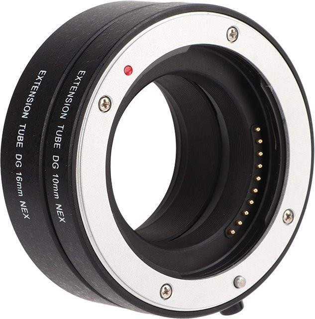 Sony Nahaufnahme-Adapterring und Autofokus-Verlängerungsrohr für Sony NEX-Mount, Schwarz - Bild 1