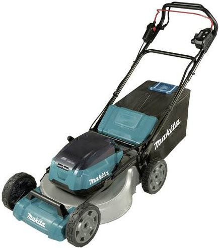 Makita Akku-Rasenmäher DLM536Z mit Radantrieb und Sichelmesser, 2x18V, Schnittbreite: 53 cm, Blau/Schwarz - Bild 1