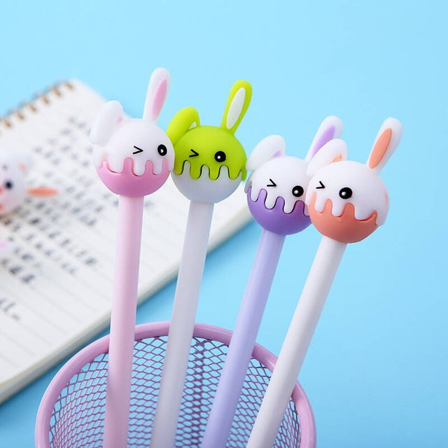 Lytwtw's Kawaii Kaninchenohr Gelstift mit 0,5 mm Spitze in Multicolour für Schule und Büro - Bild 1