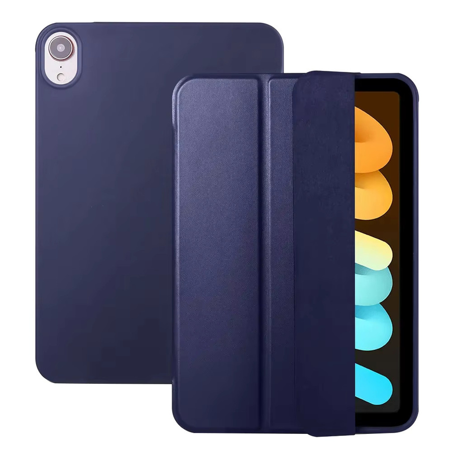DZSWYCASE Schutzhülle für iPad Mini 7 (A17 Pro) 2024 und iPad Mini 6 (8,3 Zoll) mit dreifach faltbarem Ständer, Silikon-Rückseite und automatischer Schlaf-Wach-Funktion in Pink oder Blue - Bild 6