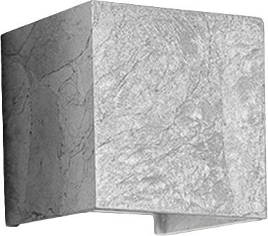 Zafferano Cubetto LED-Wandleuchte in Silber mit Up-Down-Lichteffekt und warmweißem Licht (3000K) - Bild 1