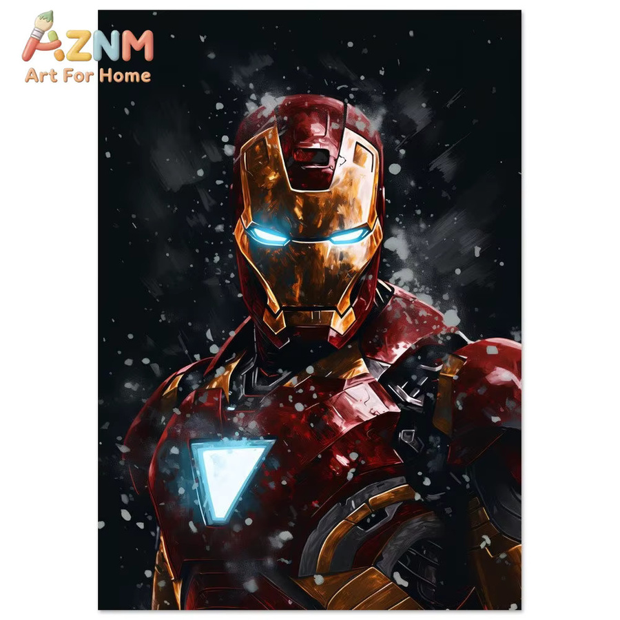 KAYOU Iron Man Kunstdruck Marvel Avengers Wanddekoration in Multicolour - Bild 3