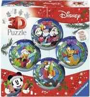 Ravensburger Disney Mickey Maus 3D Puzzleball Weihnachtskugel-Set - Bild 1