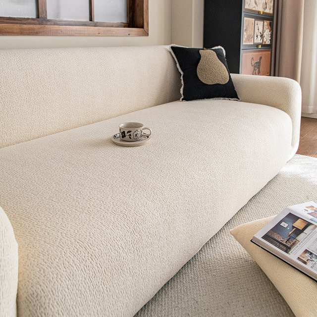 GIOMIGU Samt Sofabezug mit Stretch-Elastan für Ecksofas und L-Form Sessel, modern und verstellbar - Bild 1