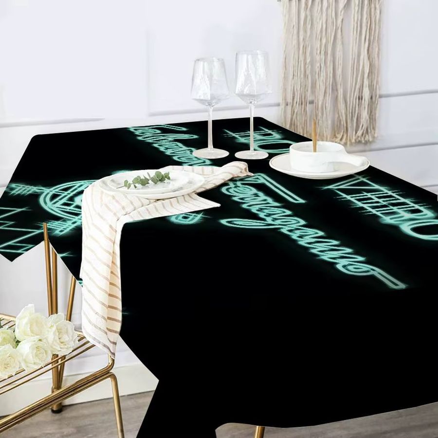 F-Ferragamos Rechteckige Tischdecke mit Print für Bauernhaus, Hochzeit und Party - Bild 5