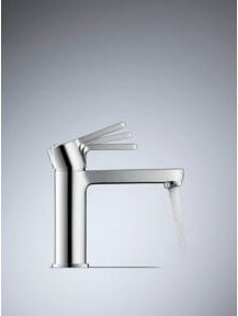 Duravit Waschtisch-Einhebelmischer in Chrom mit Spritzfunktion und wassersparender Technologie, Auslauf: 101 mm - Bild 1