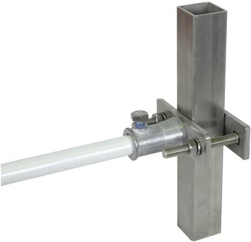 DEHN Geländerbefestigung 106312 BS 4K 20.50 BB16 ZG aus Edelstahl in Silber, 5 Stück - Bild 1
