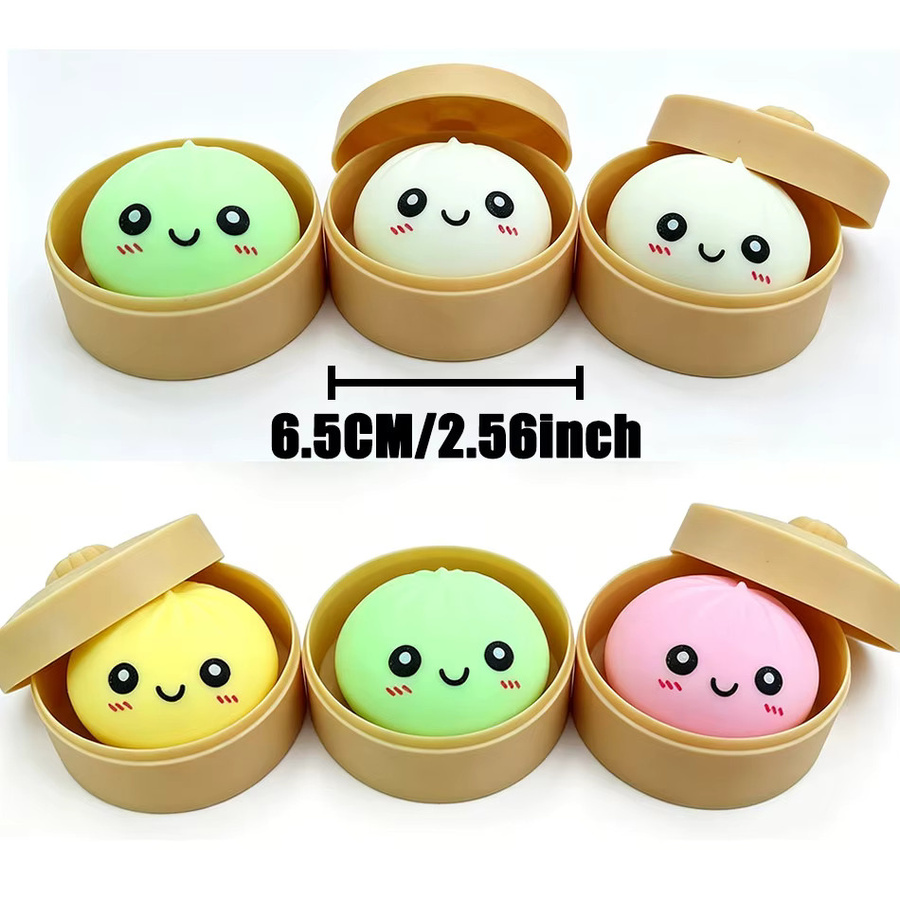 Bandai Blind Box Premium Simulations-Dumpling, Weiches Buntes Stressabbau-Spielzeug - Bild 4