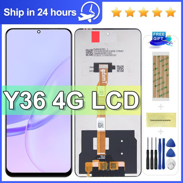 Vivo Y36 Ersatz-LCD-Display mit Touch-Digitizer in Schwarz, 6,64 Zoll, für Handy-Reparatur - Bild 1