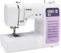 Brother Computer-Nähmaschine FS70WTX Patchwork Edition in Weiß und Violett mit Display, LED-Licht und Anschiebetisch - Bild 1
