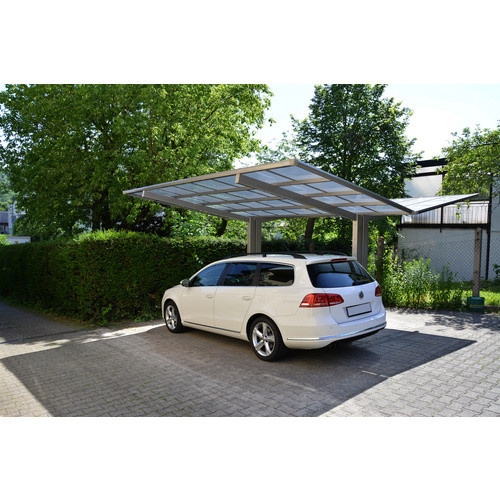 Ximax Doppelcarport Linea Typ 80 in Edelstahl-Look, B/T: 547,6 x 495,4 cm, silberfarben - Bild 4