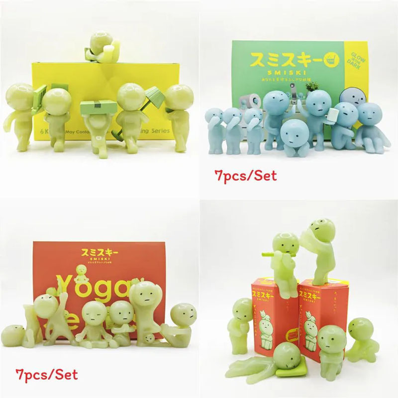Smiski Geisterfiguren Nachtlicht PVC-Figuren Set - Bild 5
