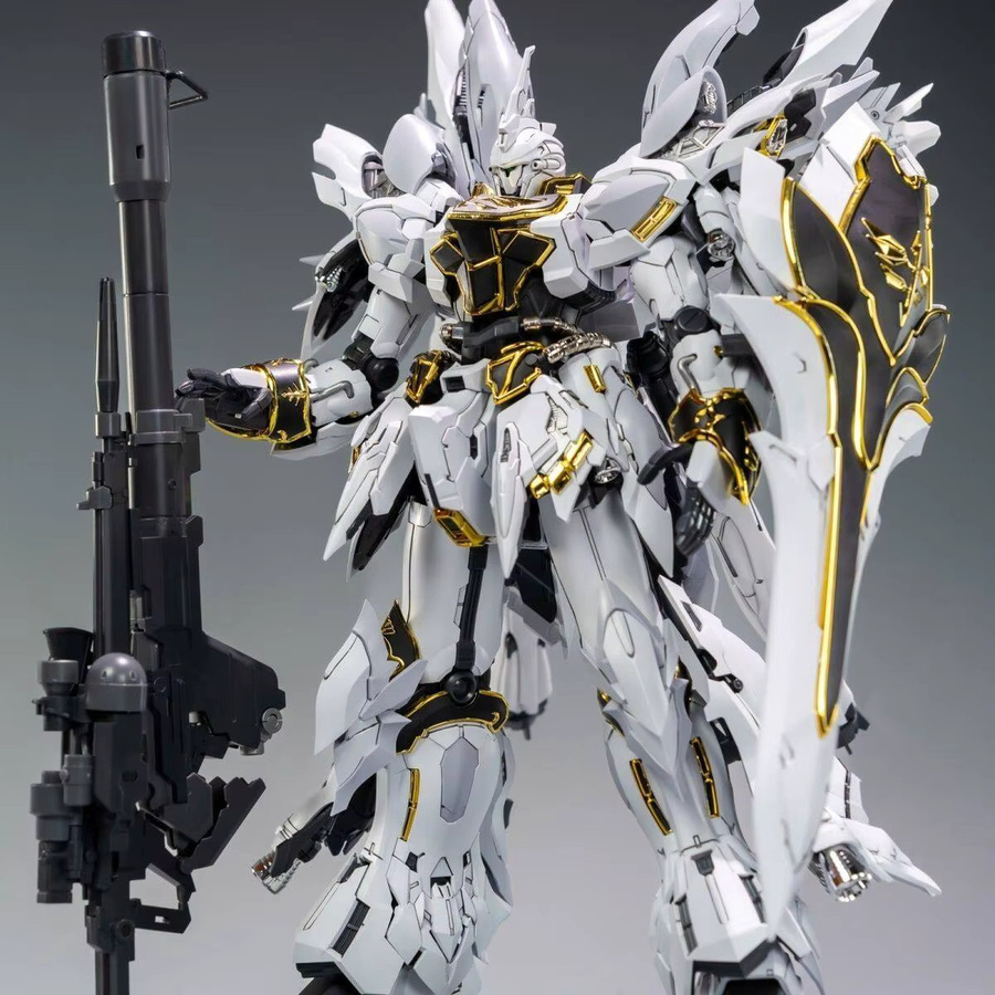 Bandai Gundam Sinanju MSN-06s, Montagemodellbausatz, 1/100, Weiß - Bild 3