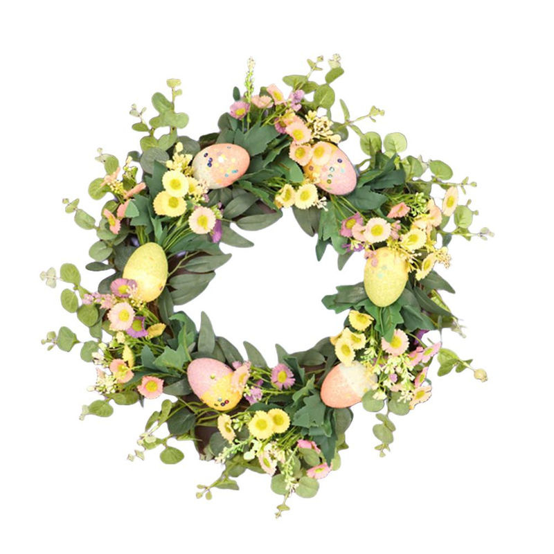 Tooarts Osterkranz mit Margeriten und Ostereiern als hängende Dekoration in Mehrfarbig - Bild 5