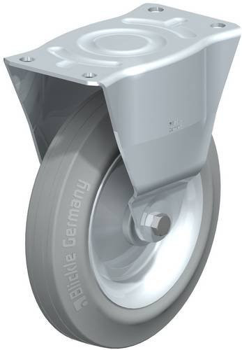 Blickle Bockrolle B-RD 252R-VLI in Blau und Grau aus Stahl mit 250 mm Rad-Durchmesser und 450 kg Tragfähigkeit - Bild 1