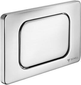 Schell WC-Betätigungsplatte aus Edelstahl in Silber mit Start-Stopp-Funktion - Bild 1