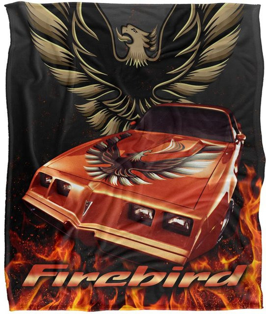 Pontiac Firebird Flammen Decke von Pertemba FR in Schwarz, One Size - Bild 1