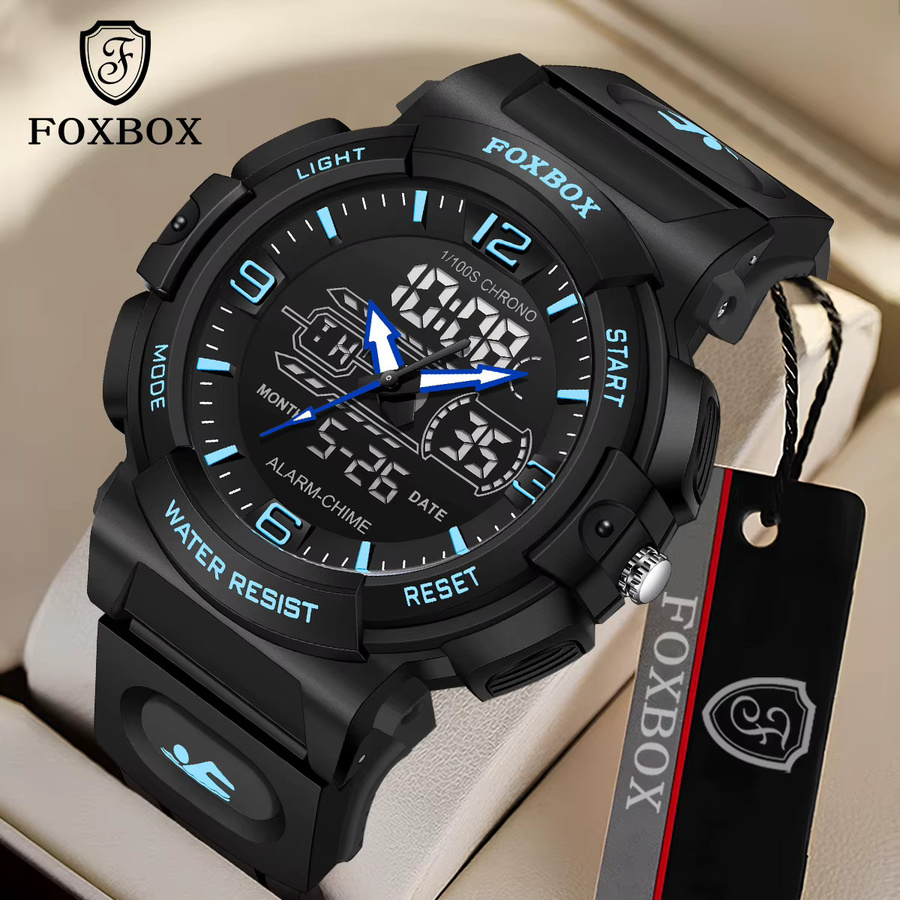 foxbox Armbanduhr, Quarz, Analog-Digital, Kunststoff, Schwarz, Kinder - Bild 2