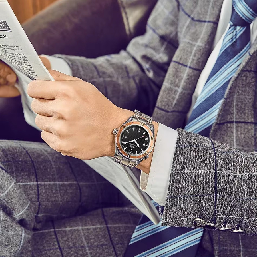 PAULAREIS P Armbanduhr Automatik, Edelstahl, Silber, Herren - Bild 5