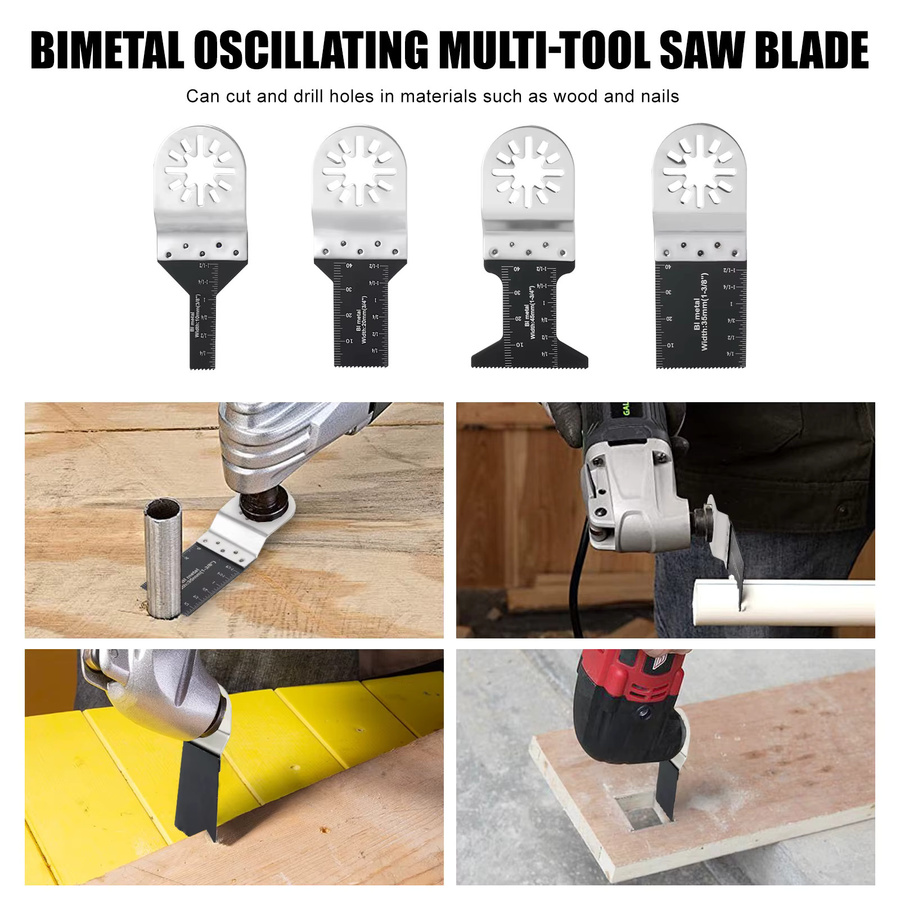 42-teiliges universelles Multitool-Sägeblatt-Set von ACFAN mit geschlossener Rückseite für Holz, Kunststoff und Metall - Bild 4