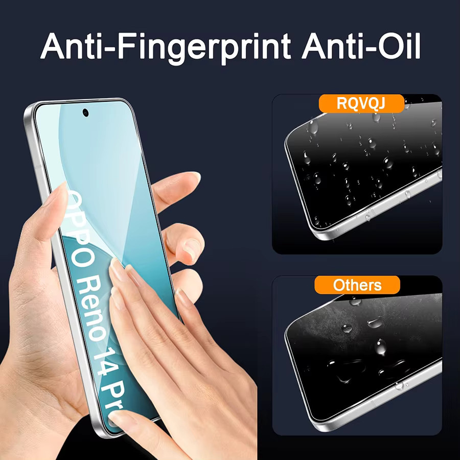 2/4 Stück Gehärtetes Glas Displayschutzfolie für OPPO Reno 15 14 Pro 13 12 F FS 15F 14F 13F 12F 15FS 14FS 13FS 12FS 5G, Transparent - Bild 2