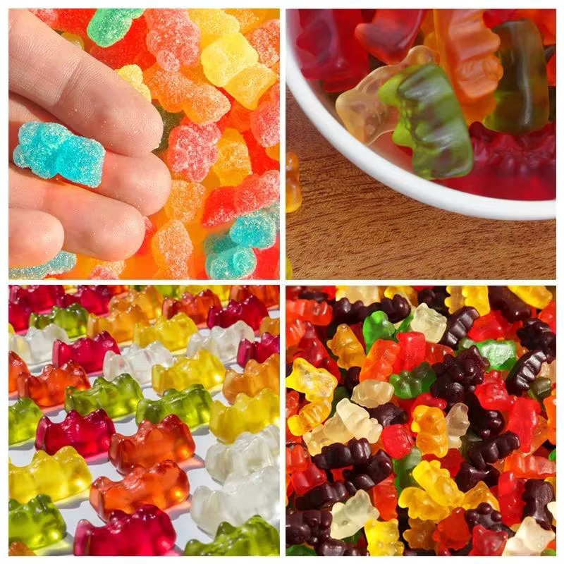 Silikon Gummibärchen-Form mit 50 Fächern und Tropfer in Grün für DIY Süßigkeiten, Schokolade und Fondant - Bild 5