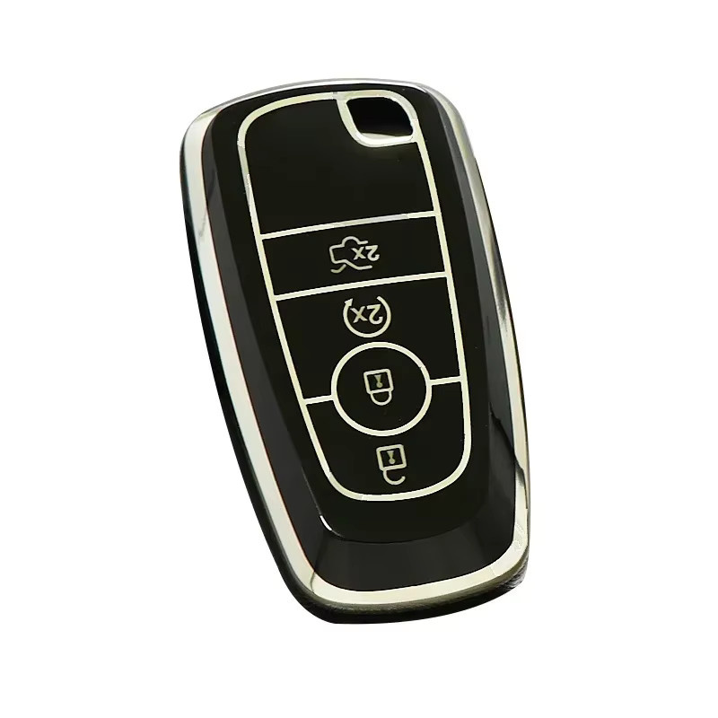 YELINGM 4-Tasten Schutzhülle für Autoschlüssel-Fernbedienung passend für Ford Explorer, Escape, Fusion, Bronco, F-150, Raptor, Sport, Edge und Lincoln Corsair - Bild 5