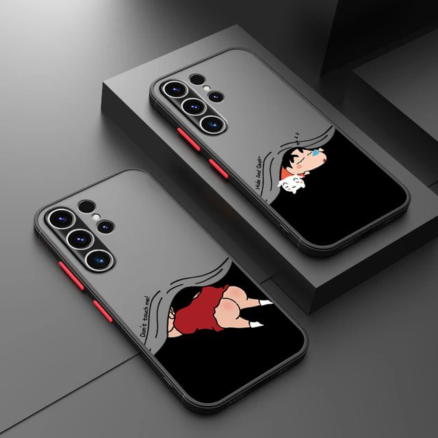 Cartoon Crayon Shin-Chan Handyhülle für Samsung Galaxy S25 Ultra S24 Plus S23 FE S21 S26 Note 20 Ultra 10+ S20 in Multicolour - Bild 1