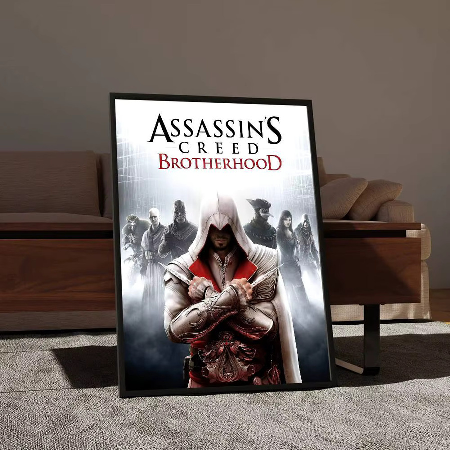 Game AssassinES S C-Creed Anime-Poster selbstklebende Wandkunst in HD-Qualität, Retro-Poster für deine Kawaii-Raumdekoration, Mehrfarbig - Bild 5