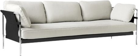 HAY Can 2 0 3-Sitzer Sofa in Weiß mit Stoffbezug und Metallgestell - Bild 1