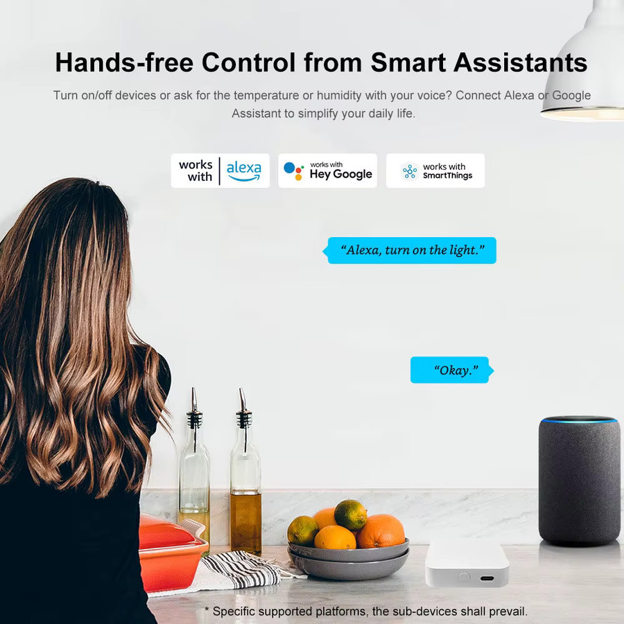 Elivco eWelink Zigbee 3.0 Gateway Hub Smart Home Wireless Bridge in Weiß zur Fernsteuerung und Automatisierung, kompatibel mit Alexa und Google Home - Bild 4