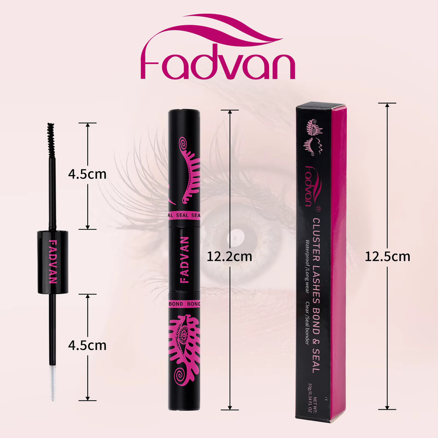 Fadvan Lash Bond und Seal Lashes Kleber, 10 ml, Black - Bild 4