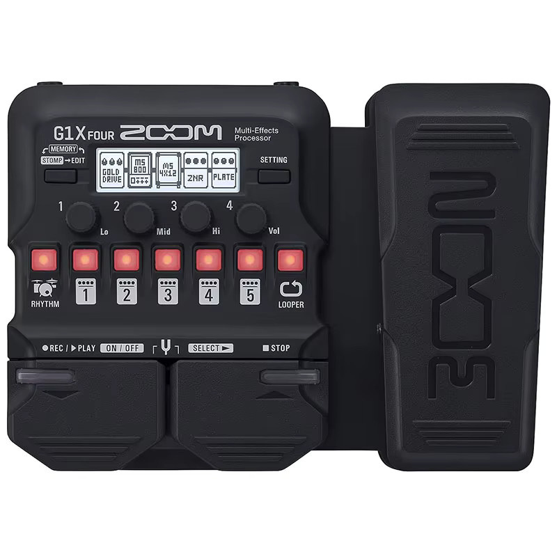 Zoom G1X FOUR Gitarren-Multieffektprozessor in Schwarz mit Expression-Pedal, über 70 Effekten, Looper und Stimmgerät - Bild 5
