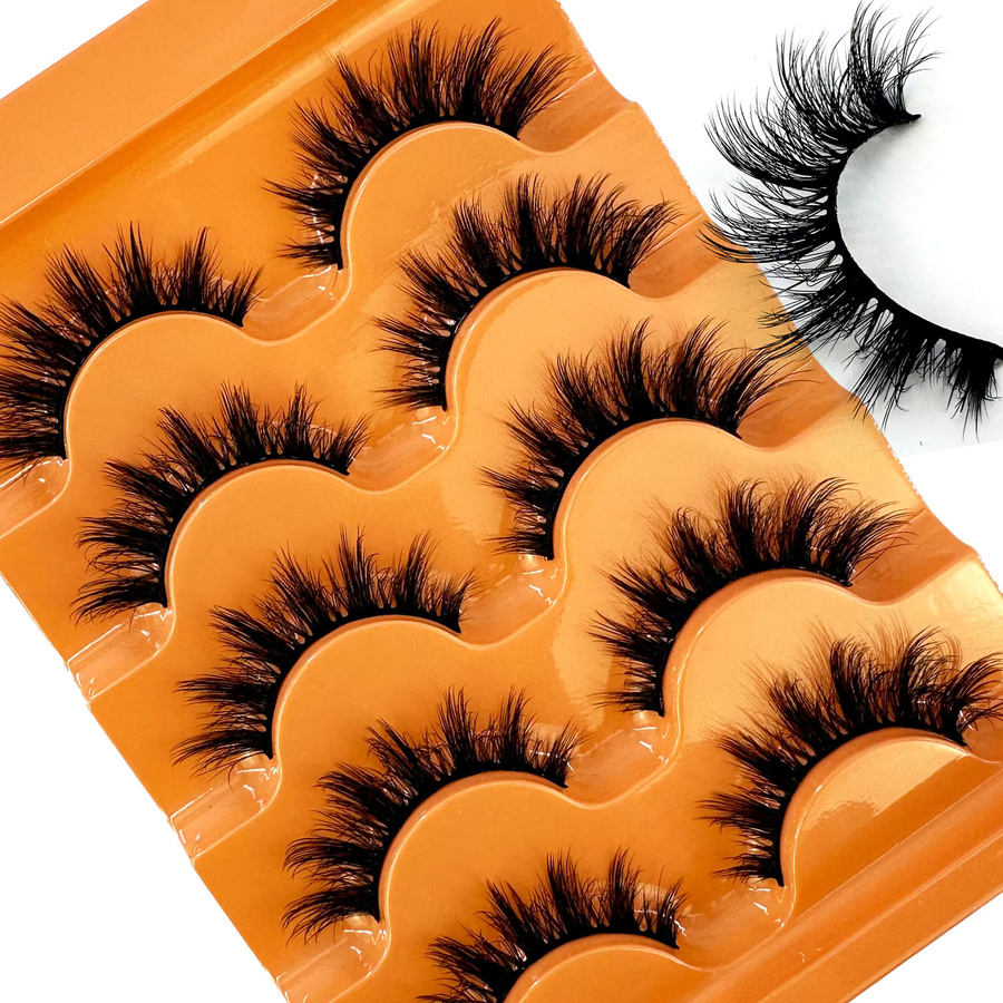 LYBCG Künstliche Wimpern, 5D 8D Volumen, Black, 5 Paar - Bild 2