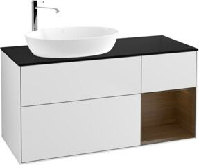 V&B Waschtischunterschrank Finion in Weiß lackiert, Breite: 120 cm, Tiefe: 50,1 cm - Bild 1