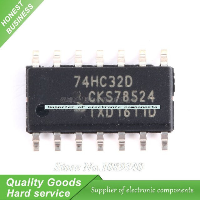 10er Set 74HC32D Logikchip SOP-14 in Schwarz - Bild 1