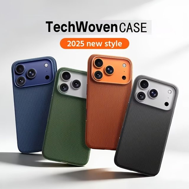 TechWoven magnetische Handyhülle für iPhone 17/16/15/14/13 Pro Max mit MagSafe Wireless Charging in Blau - Bild 1