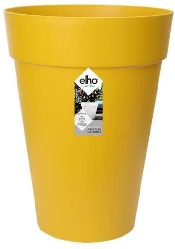 ELHO Blumentopf Loft Urban rund Gelb - Durchmesser: 34 cm, Höhe: 45 cm - Bild 1