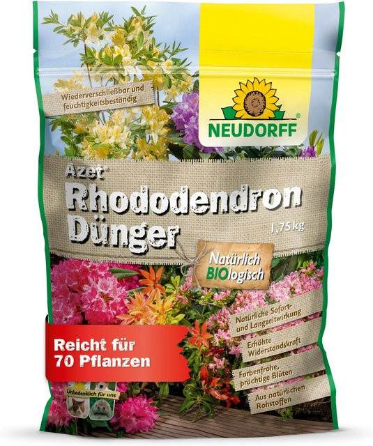 Neudorff Azet Rhododendron-Dünger Slow-Release für Freiland und Pflanzgefäße, 1,75 kg - Bild 1