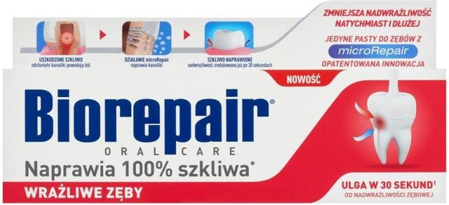 Biorepair Zahncreme ohne Fluor, Microrepair, 75 ml - Bild 1