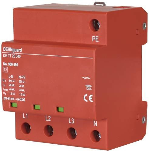 DEHN Überspannungsableiter Typ 2 DEHNguard DG TT 20 340 in Rot - Bild 1